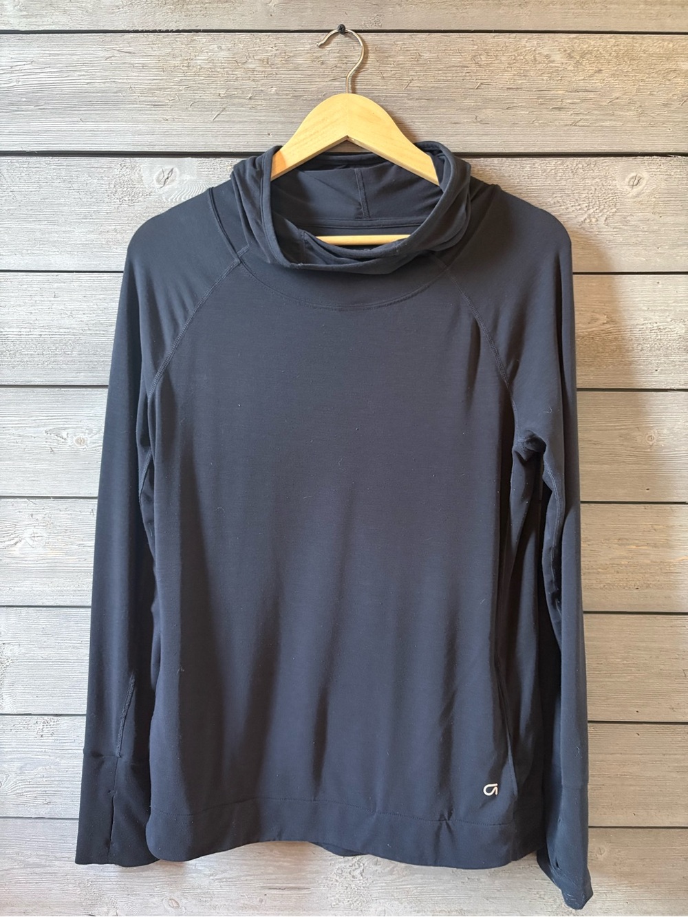 GAP Black GapFit Breathable Athletic Hoodie Top